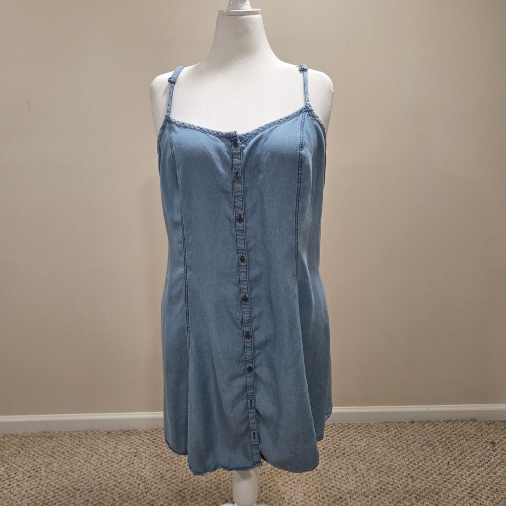 torrid Light Blue Denim Slip Dress